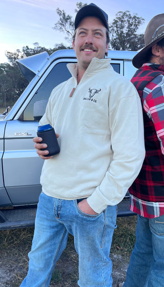 1/4 Zip Stone