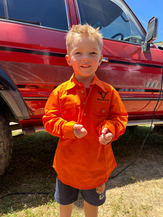 Kids Work Shirt TANGERINE